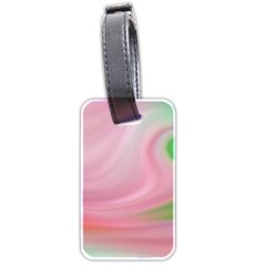 Gradient Pink Green Orange Luggage Tag (two Sides) by ConteMonfrey