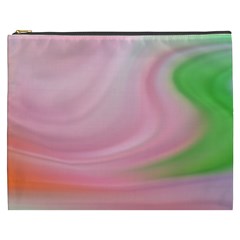 Gradient Pink Green Orange Cosmetic Bag (xxxl) by ConteMonfrey