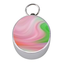 Gradient Pink Green Orange Mini Silver Compasses by ConteMonfrey