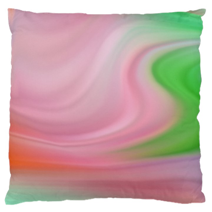 Gradient pink green orange Standard Flano Cushion Case (Two Sides)