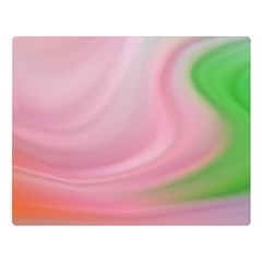 Gradient Pink Green Orange Double Sided Flano Blanket (large)  by ConteMonfrey