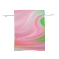 Gradient Pink Green Orange Lightweight Drawstring Pouch (s) by ConteMonfrey