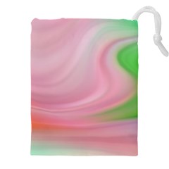 Gradient Pink Green Orange Drawstring Pouch (5xl) by ConteMonfrey