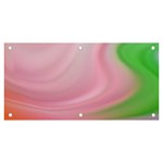 Gradient pink green orange Banner and Sign 6  x 3  Front