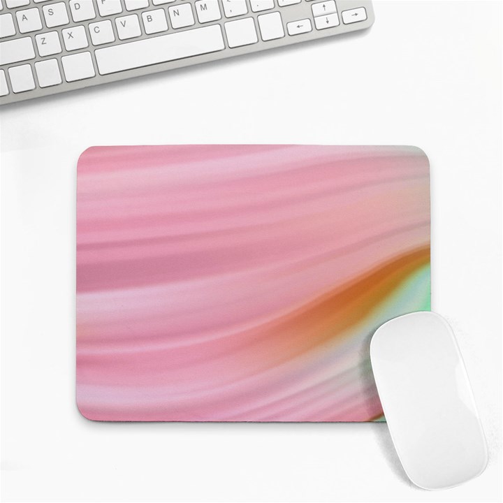 Gradient ice cream pink green Small Mousepad