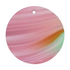 Gradient Ice Cream Pink Green Ornament (round) by ConteMonfrey