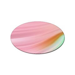 Gradient Ice Cream Pink Green Sticker Oval (100 Pack) by ConteMonfrey