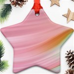 Gradient ice cream pink green Star Ornament (Two Sides) Back