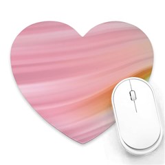 Gradient Ice Cream Pink Green Heart Mousepad by ConteMonfrey