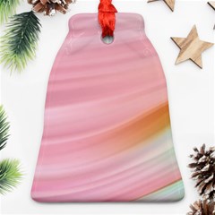 Gradient Ice Cream Pink Green Ornament (bell) by ConteMonfrey