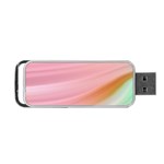 Gradient ice cream pink green Portable USB Flash (Two Sides) Front