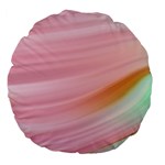 Gradient ice cream pink green Large 18  Premium Flano Round Cushions Back