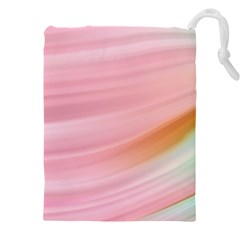 Gradient Ice Cream Pink Green Drawstring Pouch (4xl) by ConteMonfrey