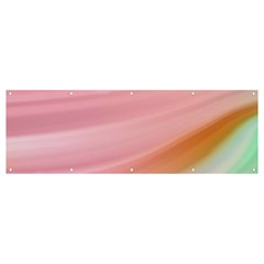 Gradient Ice Cream Pink Green Banner And Sign 12  X 4  by ConteMonfrey