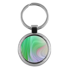 Gradient Green Blue Key Chain (round) by ConteMonfrey