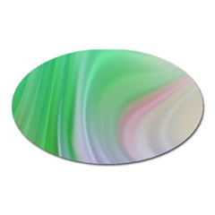 Gradient Green Blue Oval Magnet by ConteMonfrey