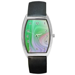 Gradient Green Blue Barrel Style Metal Watch by ConteMonfrey