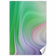 Gradient Green Blue Canvas 12  X 18  by ConteMonfrey