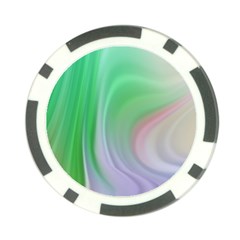 Gradient Green Blue Poker Chip Card Guard by ConteMonfrey