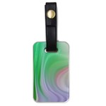 Gradient green blue Luggage Tag (one side) Front