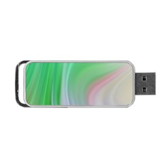 Gradient Green Blue Portable Usb Flash (two Sides) by ConteMonfrey