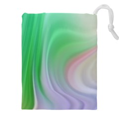 Gradient Green Blue Drawstring Pouch (4xl) by ConteMonfrey