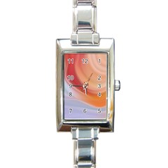 Gradient  Orange Green Red Rectangle Italian Charm Watch by ConteMonfrey