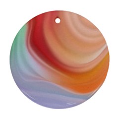 Gradient  Orange Green Red Ornament (round) by ConteMonfrey