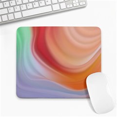 Gradient  Orange Green Red Large Mousepad by ConteMonfrey