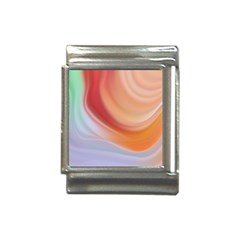 Gradient  Orange Green Red Italian Charm (13mm) by ConteMonfrey