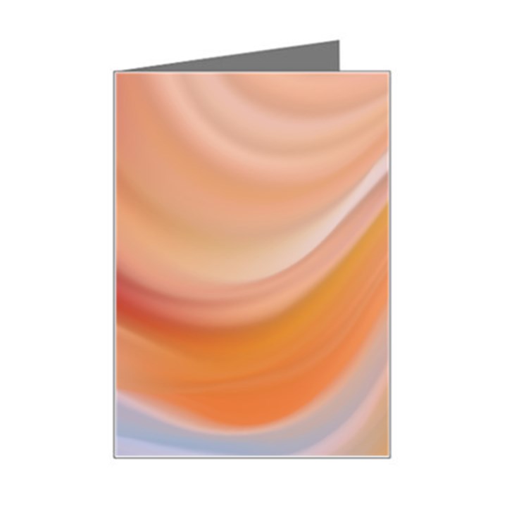 Gradient  orange green red Mini Greeting Card