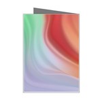 Gradient  orange green red Mini Greeting Card Right