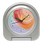 Gradient  orange green red Travel Alarm Clock Front