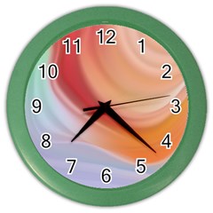 Gradient  Orange Green Red Color Wall Clock by ConteMonfrey