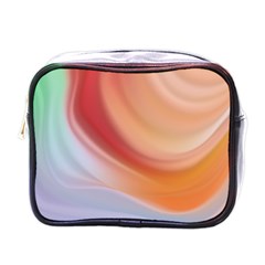 Gradient  Orange Green Red Mini Toiletries Bag (one Side) by ConteMonfrey