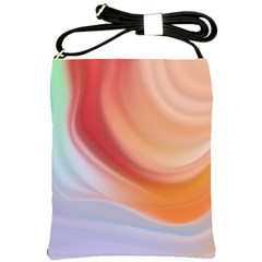 Gradient  Orange Green Red Shoulder Sling Bag by ConteMonfrey