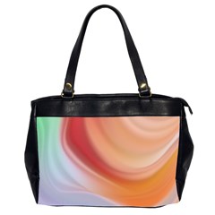 Gradient  Orange Green Red Oversize Office Handbag (2 Sides) by ConteMonfrey