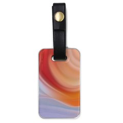 Gradient  Orange Green Red Luggage Tag (one Side) by ConteMonfrey