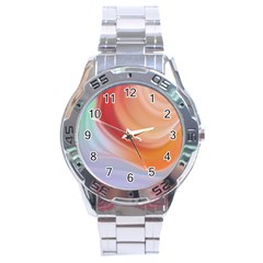 Gradient  Orange Green Red Stainless Steel Analogue Watch by ConteMonfrey