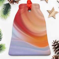 Gradient  Orange Green Red Bell Ornament (two Sides) by ConteMonfrey