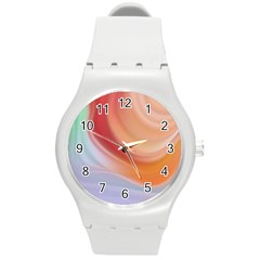 Gradient  Orange Green Red Round Plastic Sport Watch (m) by ConteMonfrey