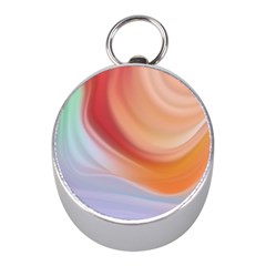 Gradient  Orange Green Red Mini Silver Compasses by ConteMonfrey