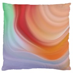 Gradient  Orange Green Red Large Flano Cushion Case (two Sides) by ConteMonfrey