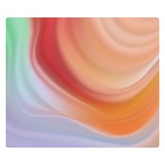 Gradient  Orange Green Red Double Sided Flano Blanket (small)  by ConteMonfrey