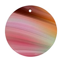 Gradient Brown, Green, Pink, Orange Ornament (round) by ConteMonfrey