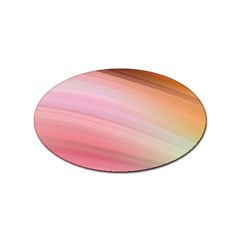 Gradient Brown, Green, Pink, Orange Sticker Oval (100 Pack) by ConteMonfrey