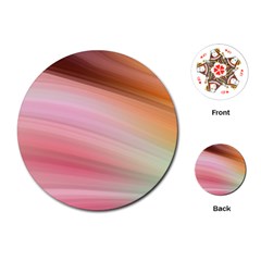 Gradient Brown, Green, Pink, Orange Playing Cards Single Design (round) by ConteMonfrey