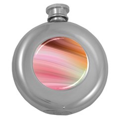 Gradient Brown, Green, Pink, Orange Round Hip Flask (5 Oz) by ConteMonfrey