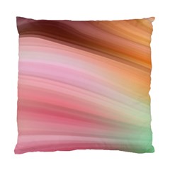 Gradient Brown, Green, Pink, Orange Standard Cushion Case (one Side) by ConteMonfrey