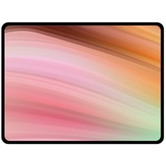 Gradient Brown, Green, Pink, Orange Fleece Blanket (large)  by ConteMonfrey